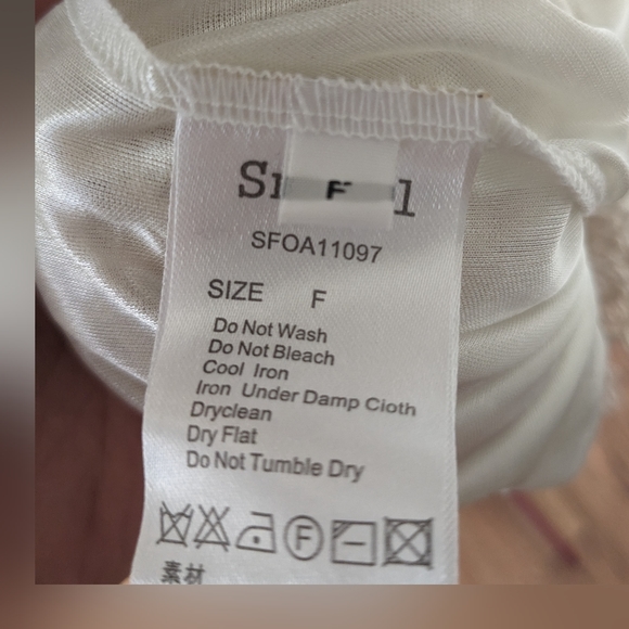 Snidel cream boho dress lace off shoulder Victorian 70s vibe - Picture 6 of 6